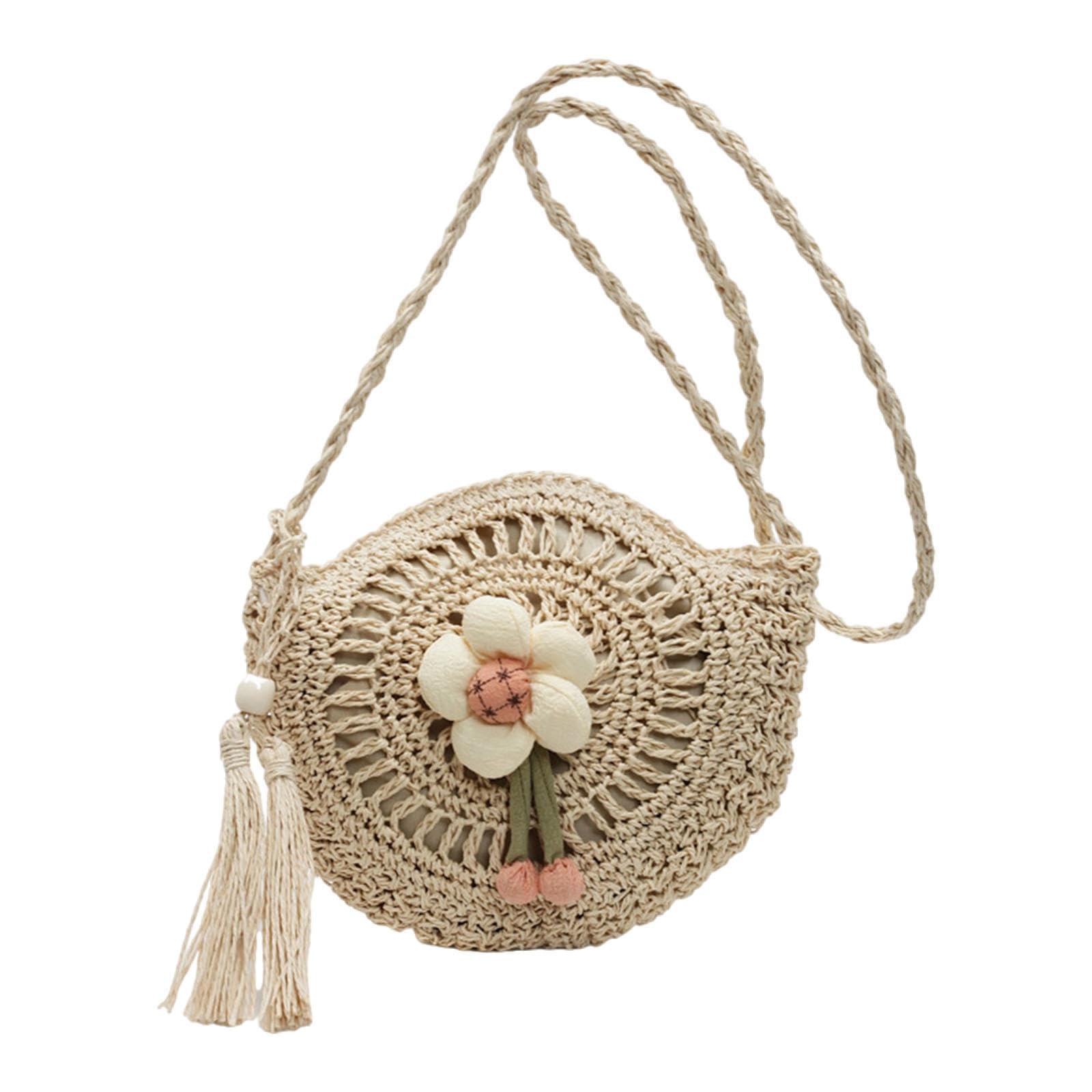 Straw Beach Bag Handwoven Satchel with Tassel Women for Party Travel Holiday Beige|Clothing Shoes & Accessories| Womens Handbags & Bags-image-32