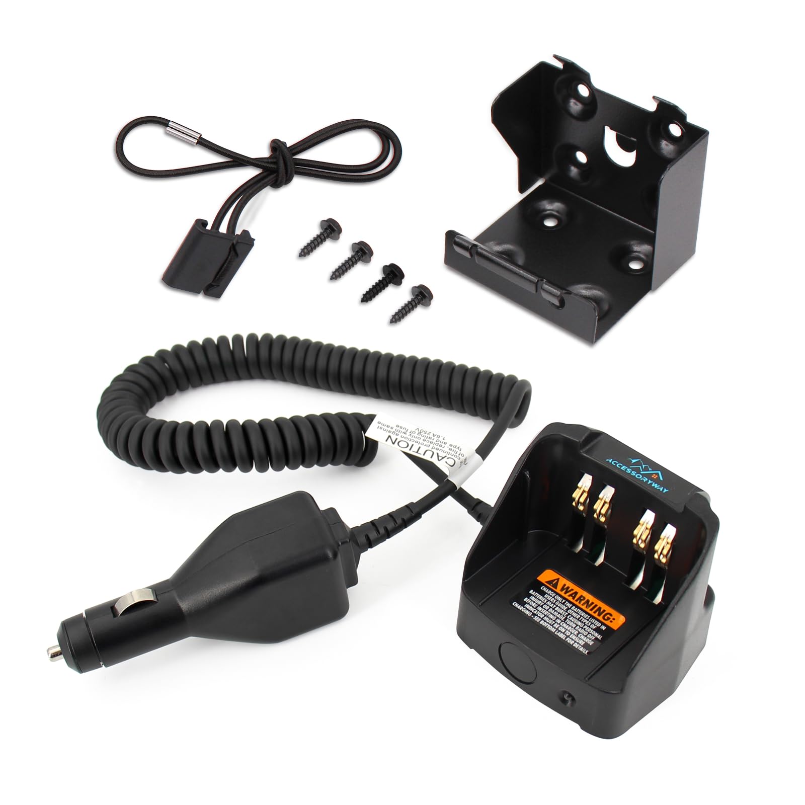 Replace RLN4884 RLN4884B Vehicle Travel Charger Compatible with Motorola XTS2500 XTS1500 XTS3500 XTS5000 MT1500 MTS2000 HT1000 Two Way Radio Portable Car Charger Base -NO-IMPRES