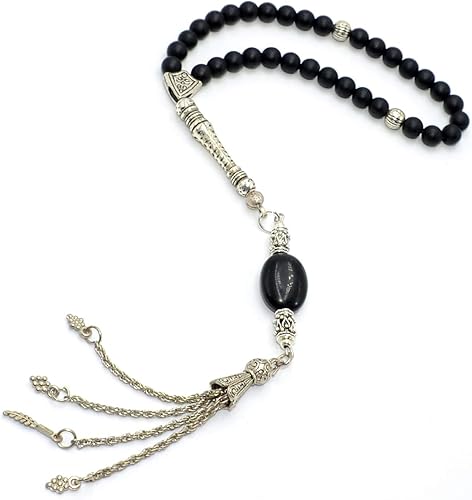 Cuentas pequeñas Serie TESBIH (0.236 in, 33 cuentas pequeñas) Tesbih-Tasbih-Tasbeeh-Misbaha-Masbaha-Subha-Sebha-Sibha-Worry Beads (piedra natural disponible en Yaxa Mexico