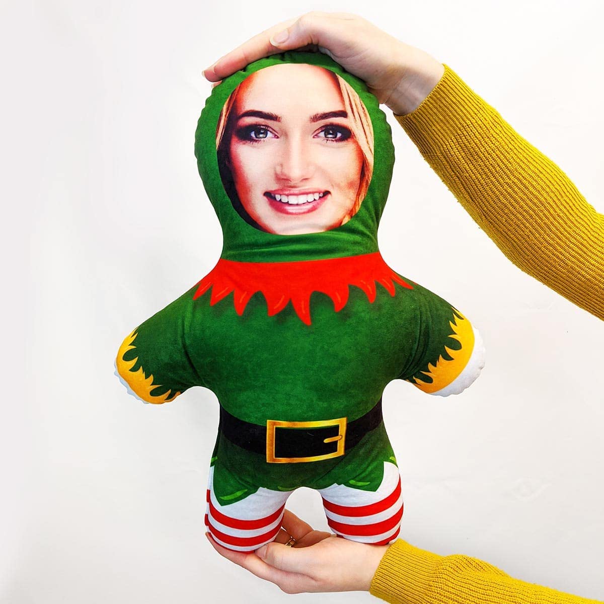 Mini Me! Green Christmas Elf Doll | Personalised Teddy | Novelty Gift Of The Year Finalist | Approx 33Cm X 46Cm The Original Doll | Made In Gb