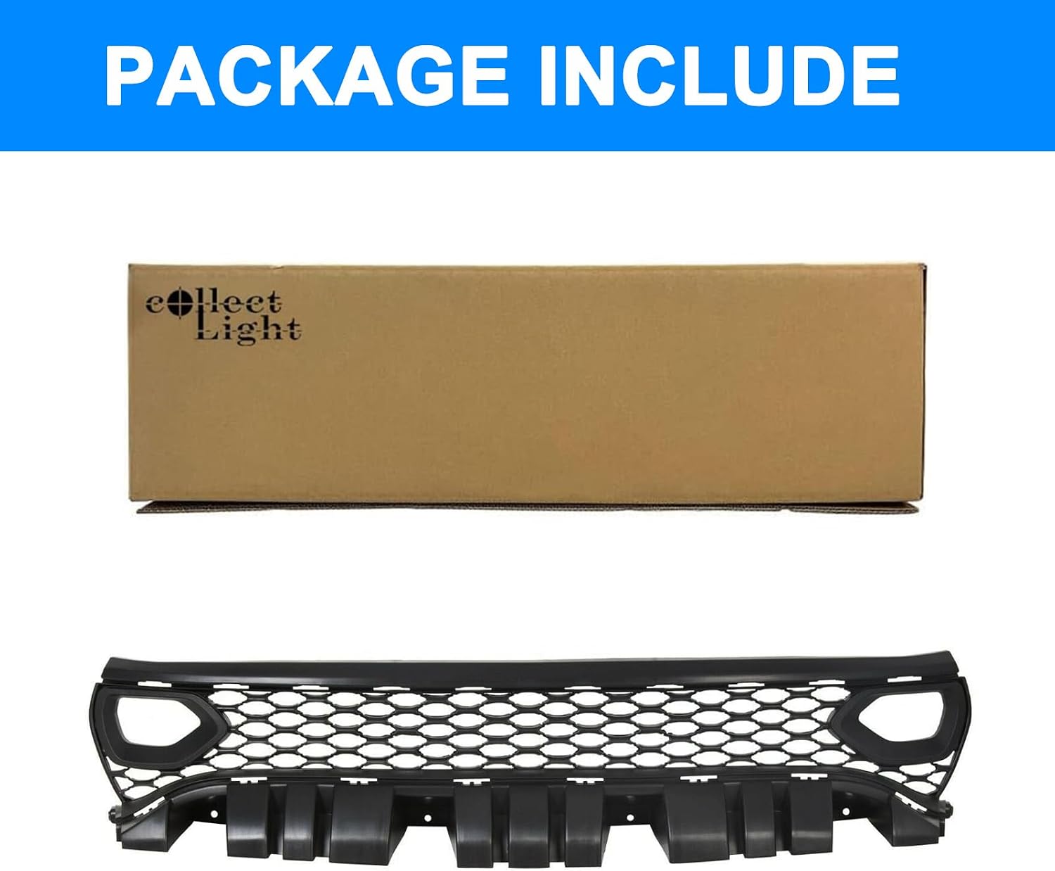 Front Upper Lower Grille For 2015-2021 Dodge Charger SRT Scat Pack Daytona Mesh Bumper Grill 68394592AA 68417505AB (UPPER)