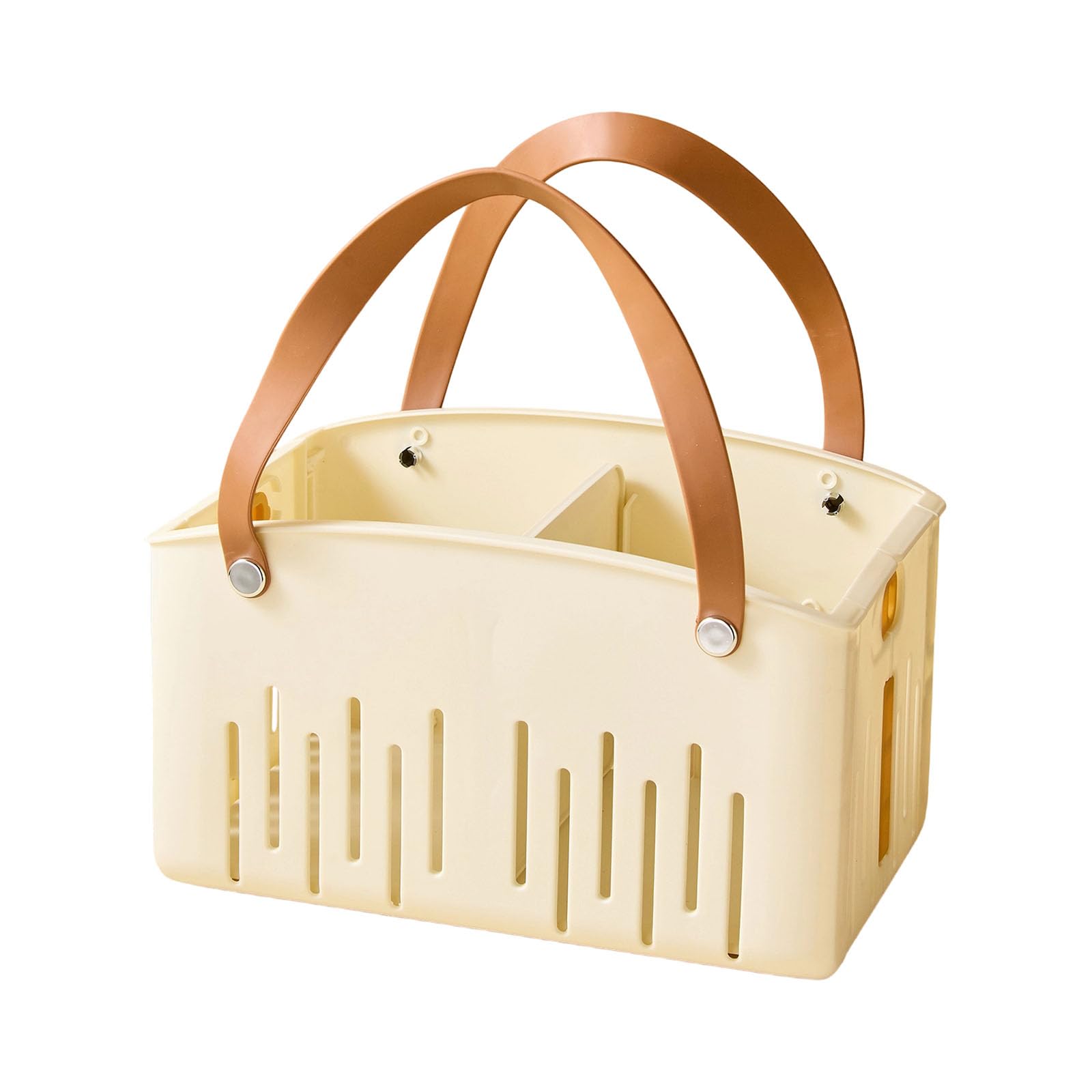 Kalttoy Sturdy PP ABS Bathroom Shower Holders Basket with Spacious Interior for Toiletries Kitchenwares Home Organization Large Capacity Bathroom Storage Basket