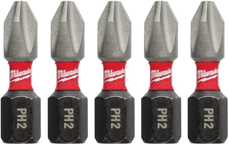 Milwaukee 48-32-4601 Shockwave Insert Bit Phillips #2, 5-Pack