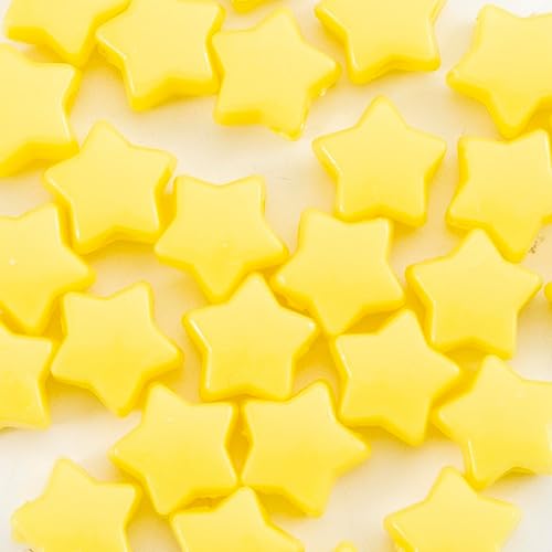 Miniatura 7 de 500 cuentas de estrella acrílicas de 0.51 pulgadas (0.512 in) con agujero grande para hacer joyas, pulseras, collares, aretes, llaveros,