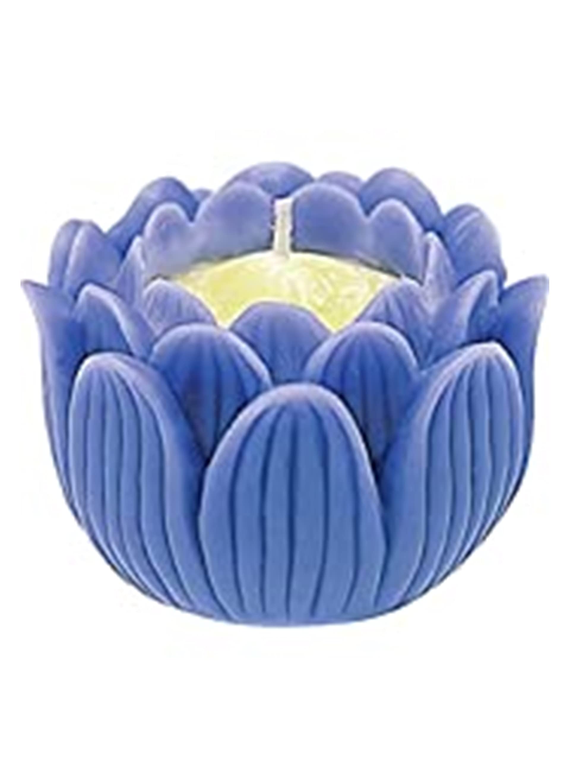 Maruesu Buddhist Altar Candle Lotus Flower Large 24 Hours Long Time Lotus Purple Box Approx. 3.5 x 3.5 x 2.6 inches (9 x 9 x 6.5 cm)