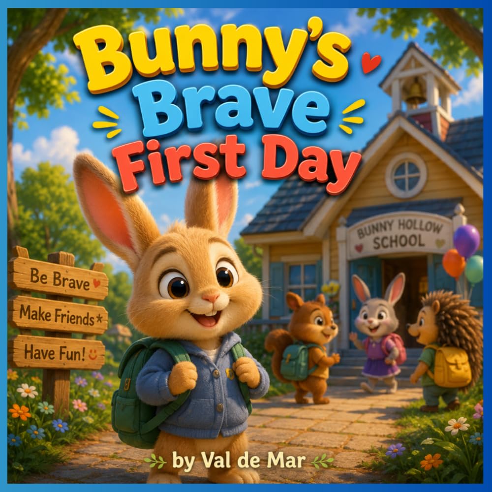 Bunny's Brave First Day: A Sweet Back-to-School Adventure About Courage, Friendship, and Confidence