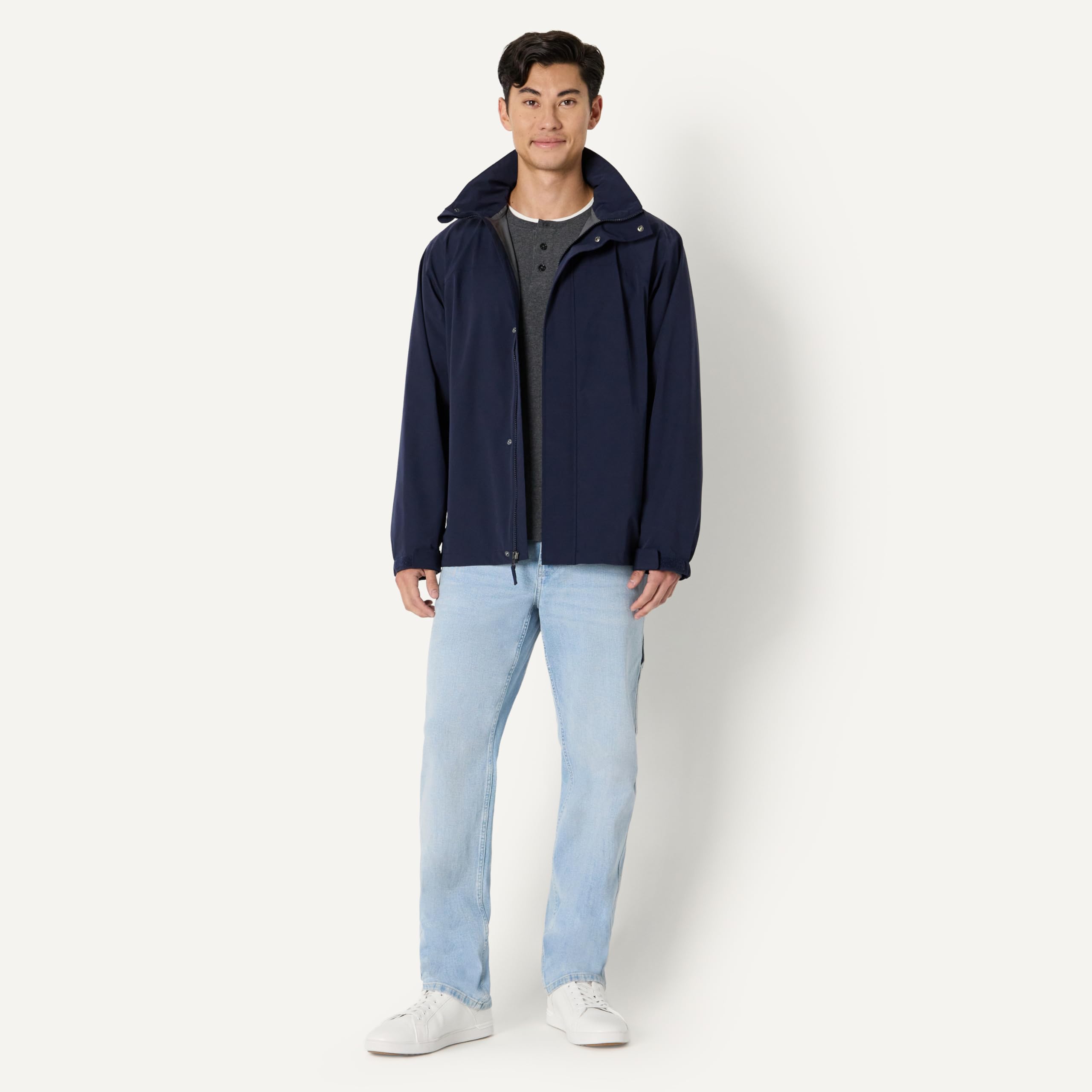 Amazon Essentials Veste de Pluie Imperméable et Compressible, Coupe Standard Homme