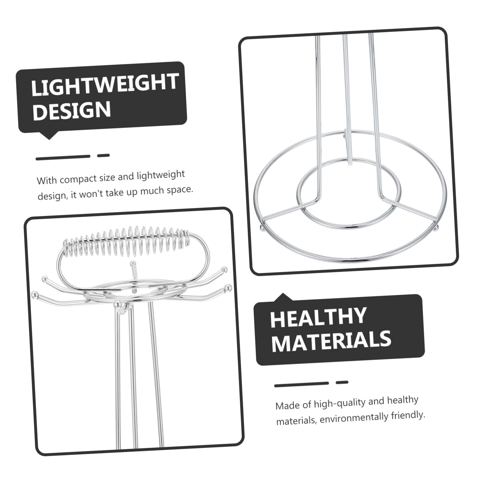 PRETYZOOM Spatula Storage Stand Kitchenware Rack Spoon Holder Iron Holder Versatile Bracket Silver