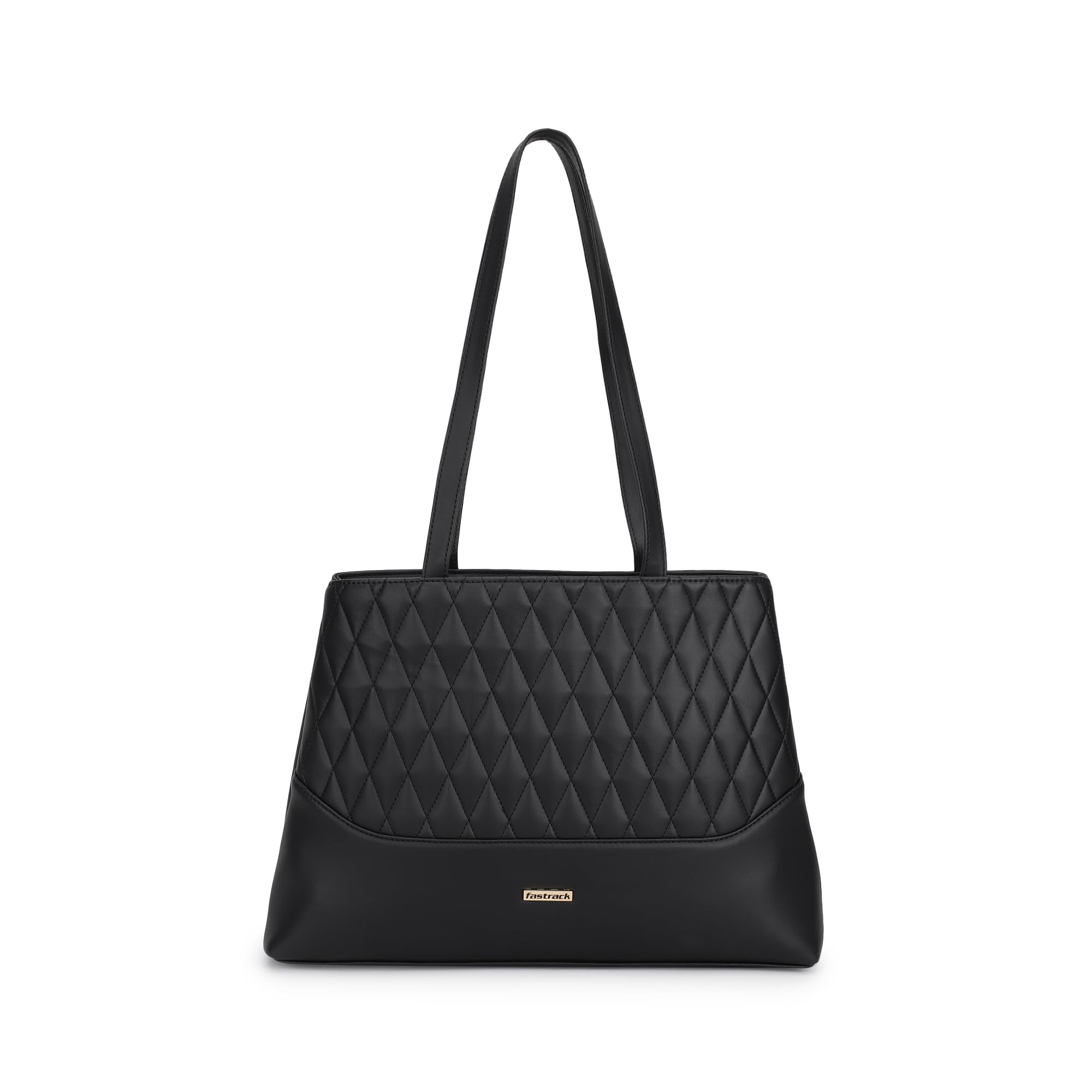 Fastrack Quilted Premium Pu Leather Tote Bag For Womens, Ladies And Girls | Classic And Stylish Tote Bag, Black (B0D9BNPRW5) Amazon Price History, Amazon Price Tracker