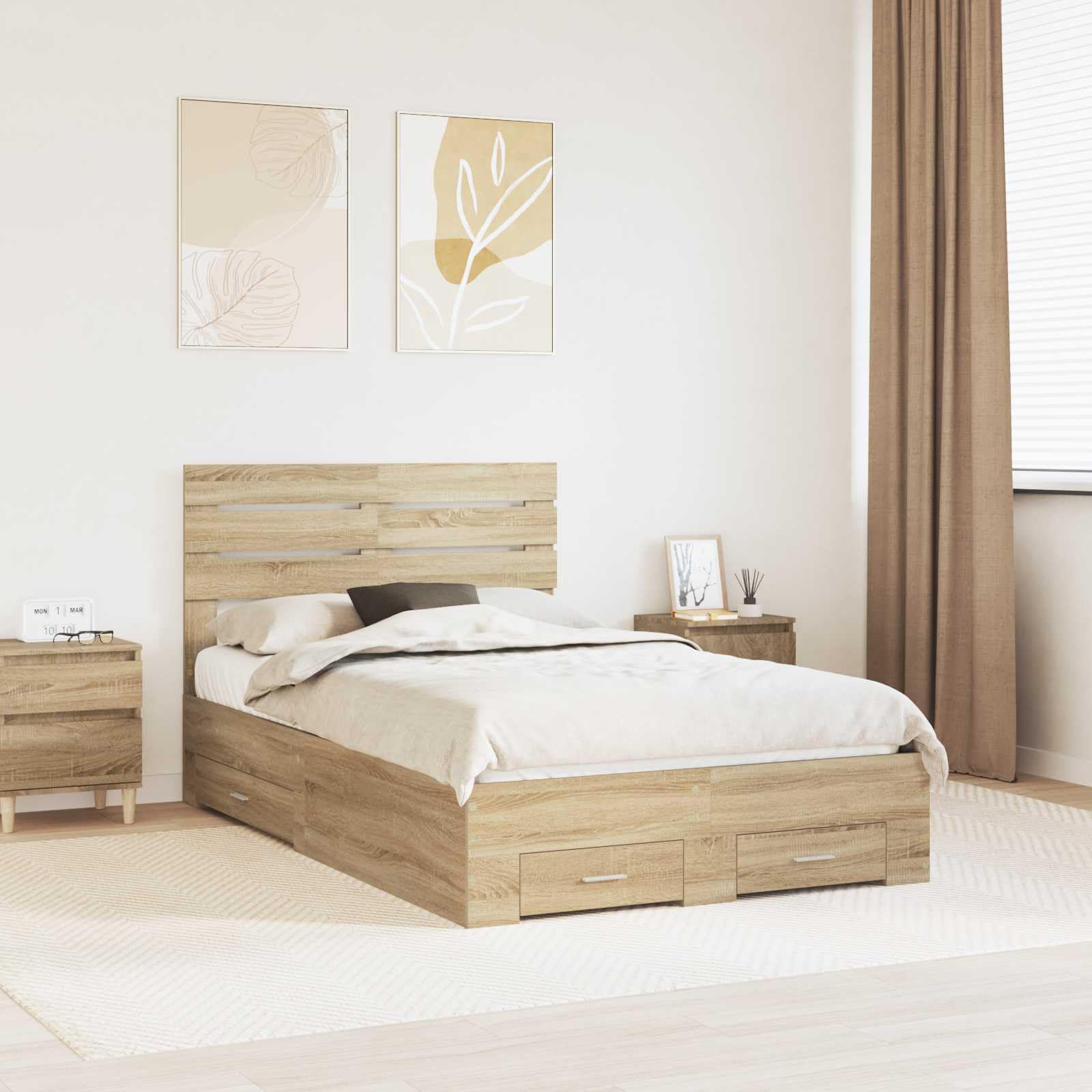 Canapé con cabecero de madera multicapa