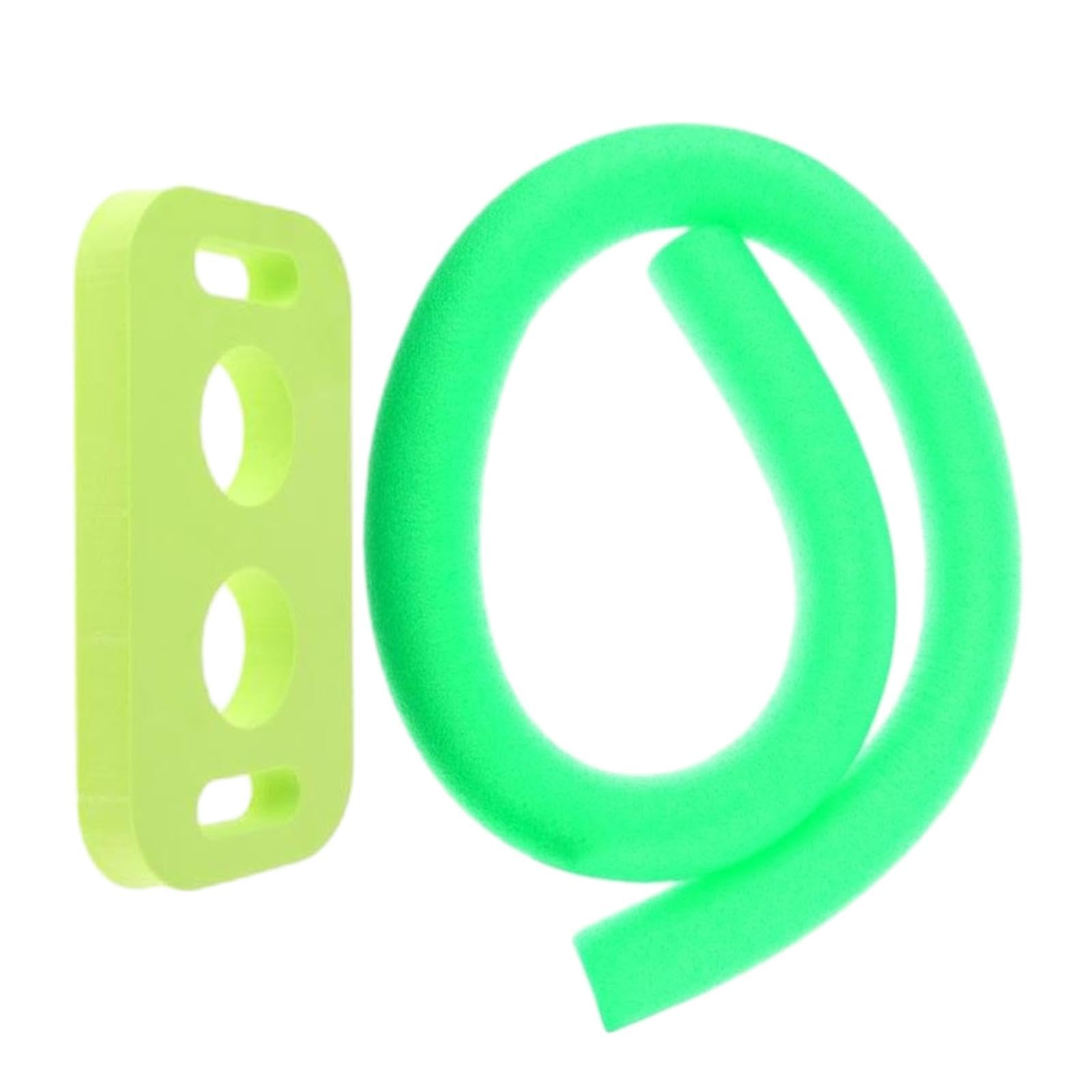 LOVIVER Floating Pool Noodles Round Foam Tube for Kids Adults Flexible Foam Float 150cm Swimming Pool Noodle and Connector, Green