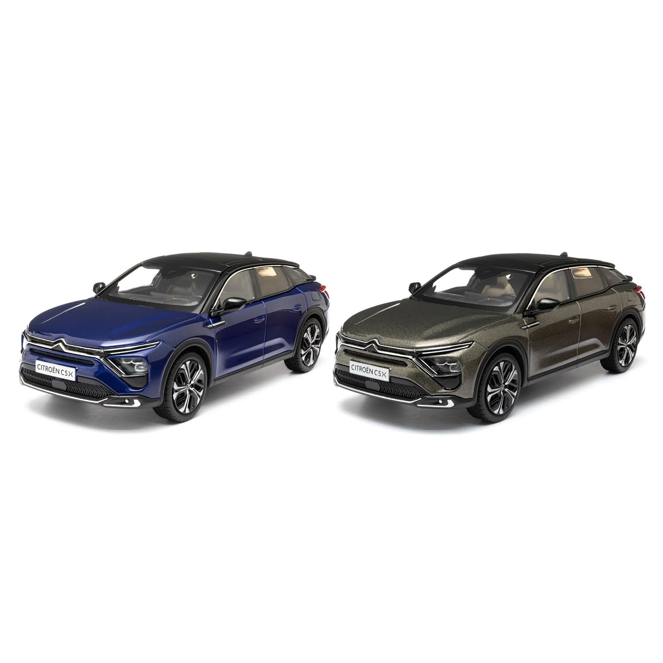 Citroën Miniatura C5 X Grigio Amazonite Tetto Nero 2021 Scala 1/43 Modello Dettagli Precisi Collezione Auto Die-Cast Alta Qualità per Appassionati e Collezionisti