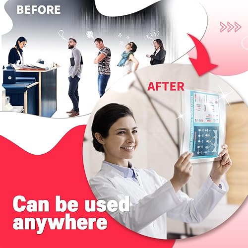 Miniatura 7 de HASHI - Hojas de laminación autoadhesivas (100 hojas), bolsas, sin necesidad de máquina, sin calor, tamaño carta, 9 x 12 pulgadas