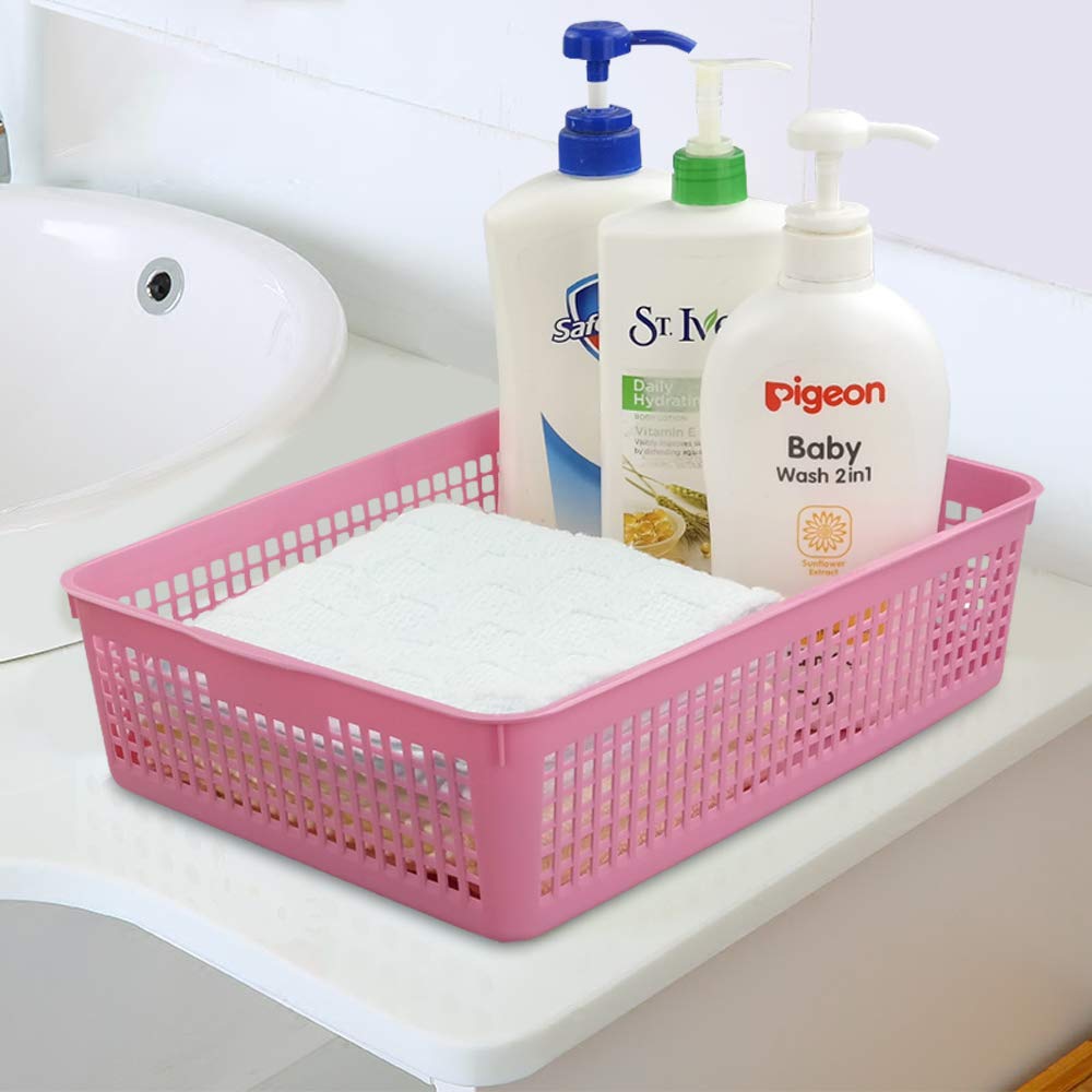 Colorati cestino In plastica Set Di 3, A4 Cestino Rettangolari Plastica