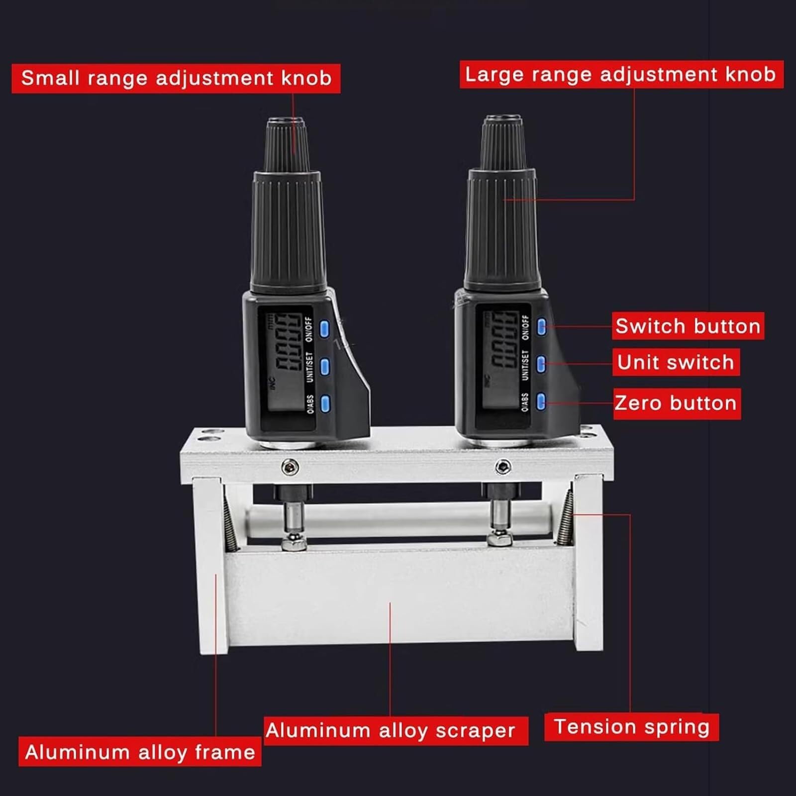 Applicatore di film regolabile, Dispositivo di preparazione del film bagnato con micrometro digitale, Macchina di rivestimento della lama del medico di laboratorio, Larghezza di rivestimento 100/150