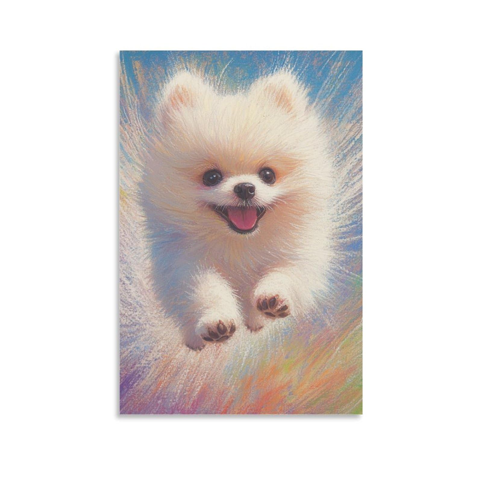 Gxyuaoief Unframe-Style-13 Pomeranian Poster Artwork Canvas Prints Picture Modern Wall Art Picture Wall Hanging For Home Decorations 20X30inch(50X75cm)