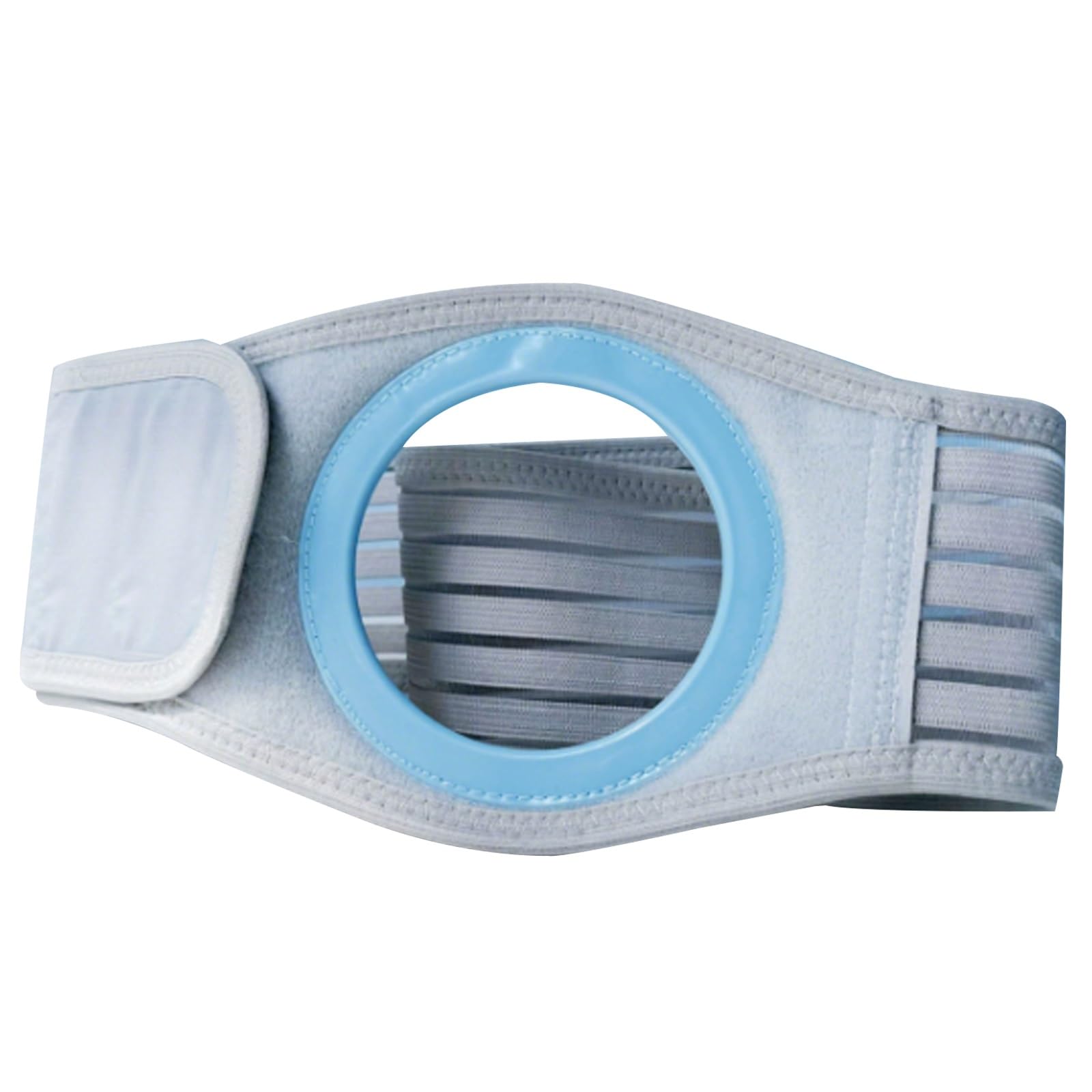 Cintura per Stomia Unisex, Fascia Ernia Ombelicale con Apertura di 8 Cm, Tessuto in Nylon Traspirante, Disponibile in Tutte le Stagioni per il Periodo Postoperatorio(S)