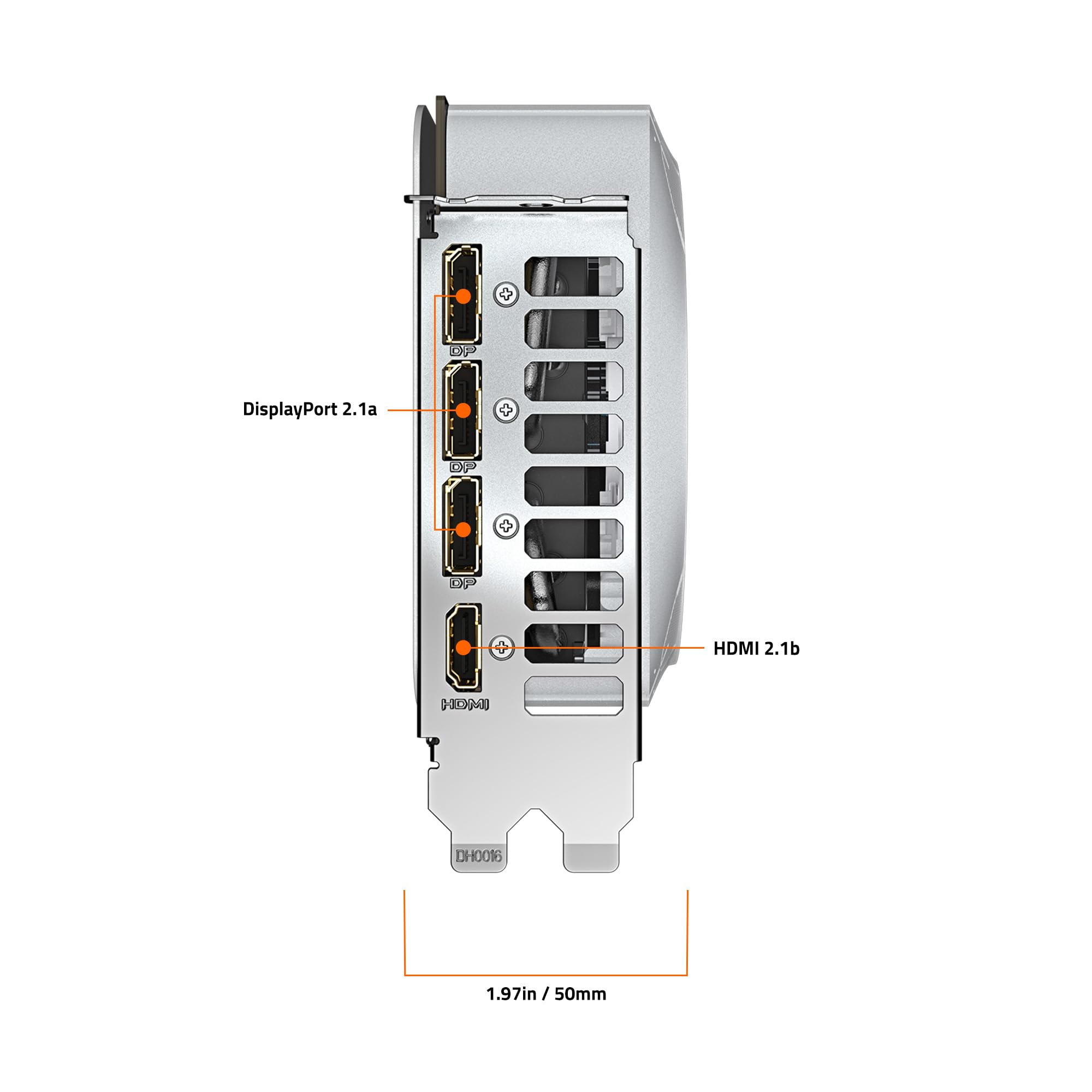 GIGABYTE GeForce RTX 5070 Ti Eagle OC ICE SFF 16G Carte graphique 16 Go 256 bits GDDR7, PCIe 5.0, système de refroidissement WINDFORCE, GV-N507TEAGLEOC ICE-16GD Carte vidéo