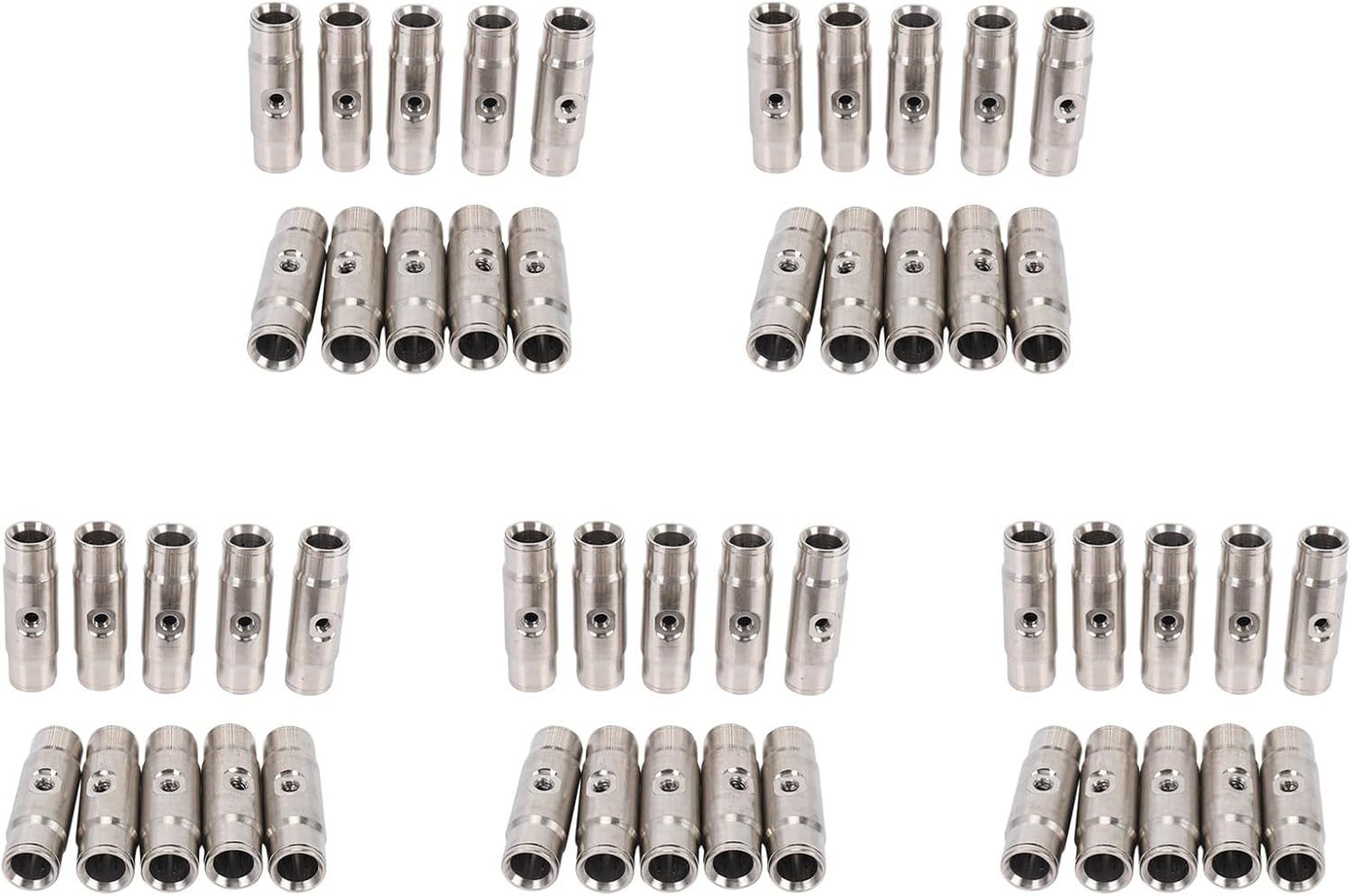 50Pcs 3/8 Inch Slip Lok Misting Nozzle Coupling Tees 10/24 UNC 1000 PSI Quick Connect
