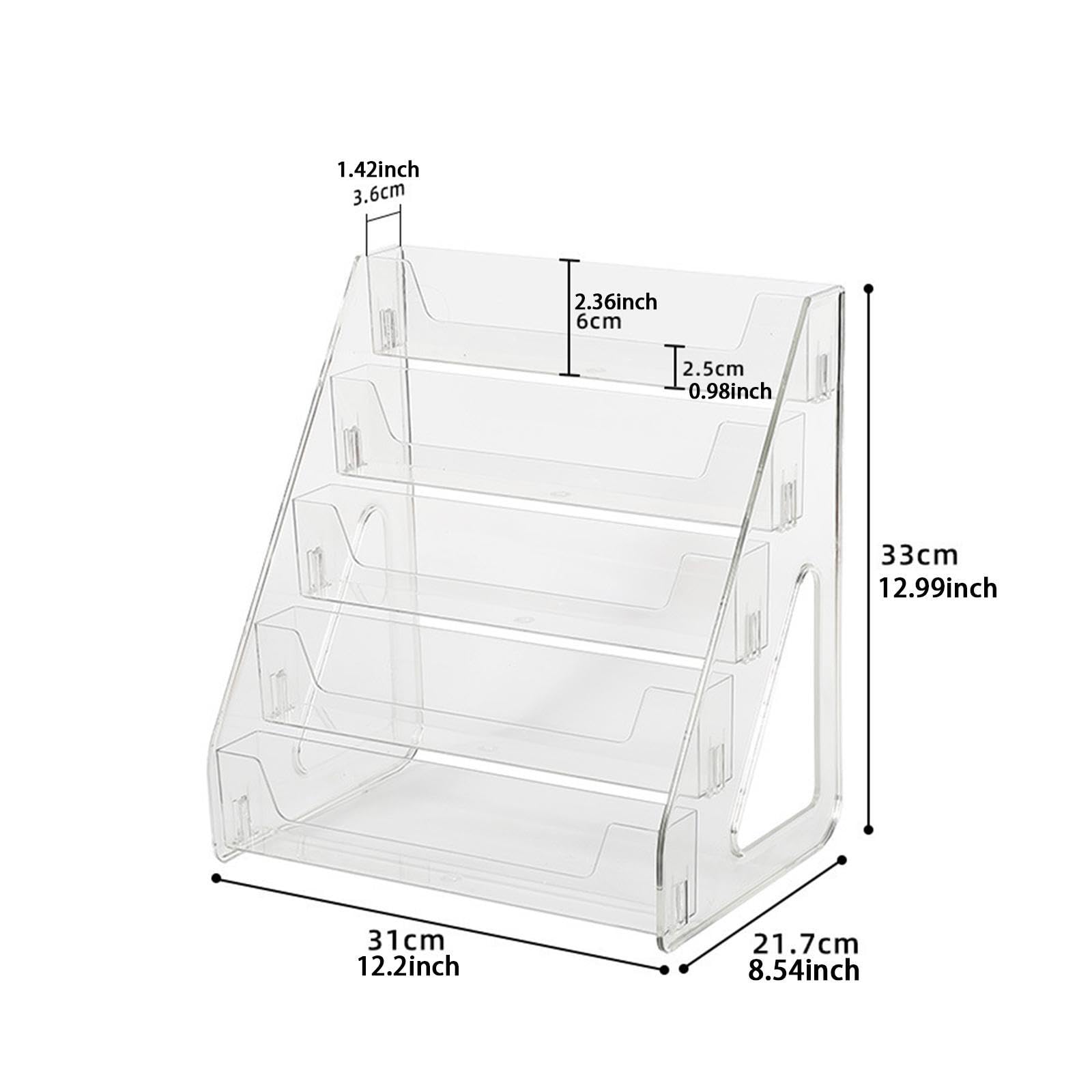 Acryl-Ständer mit 5 Ebenen, Anime-Halter für Arbeitsplatte, ätherische Öle, Tisch-Nagellack-Kollektionen, transparenter Organizer