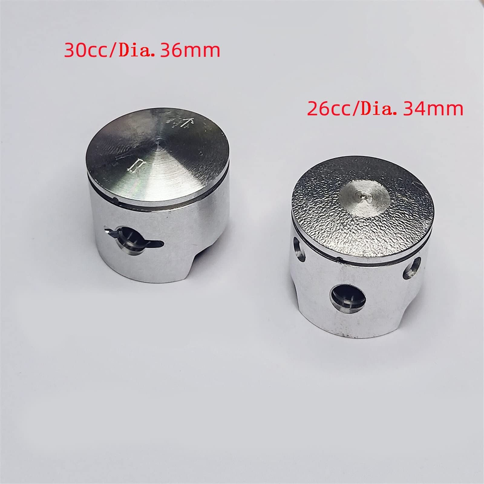 DingMotuo 26-30cc 34mm/36mm Inline Gasoline Engine Piston Accessories for DIY RC Boat Model Fit RCMK(26cc 34mm)
