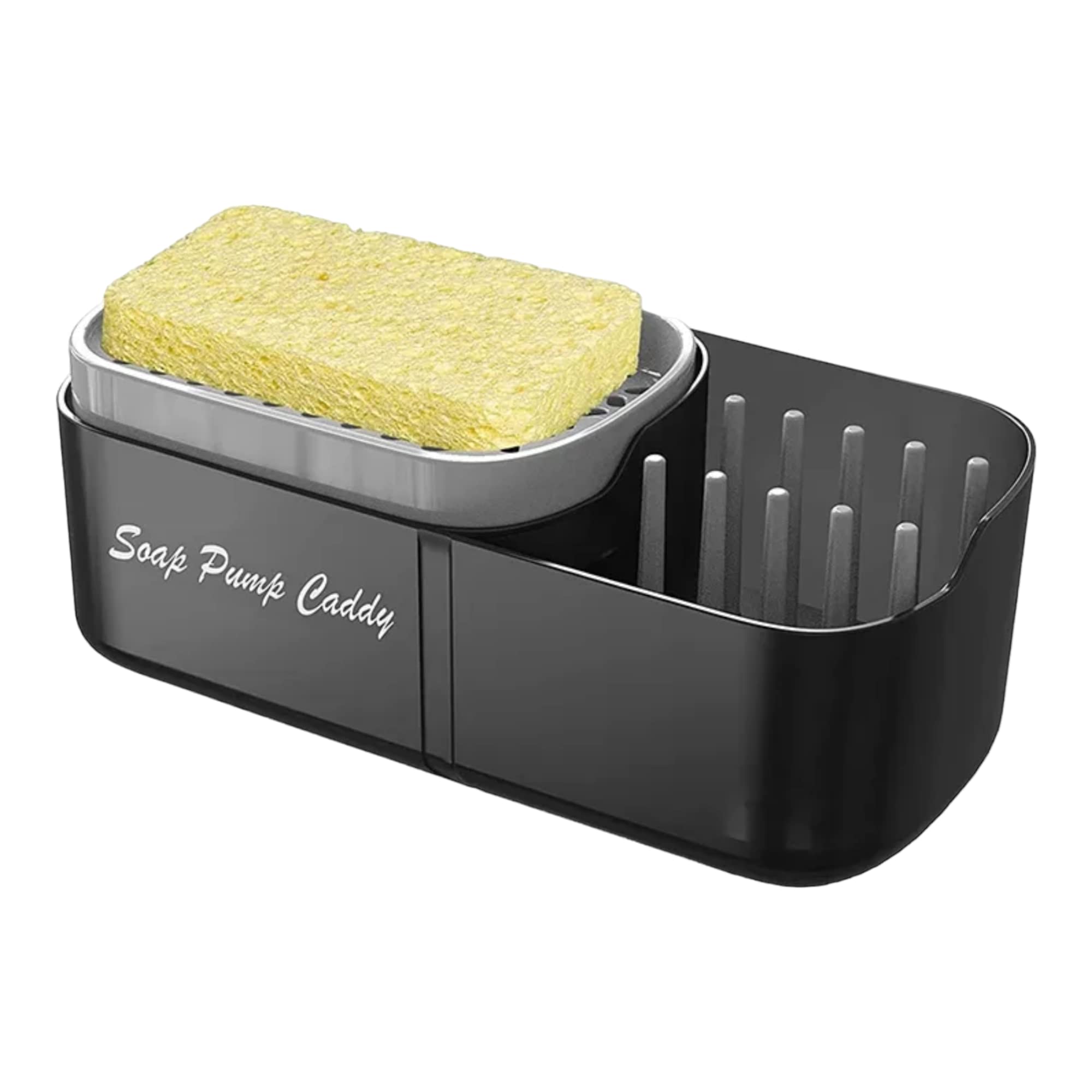 3-in-1 Dish Soap Dispenser with Sponge Holder and Storage Box - 12.5 Ounce