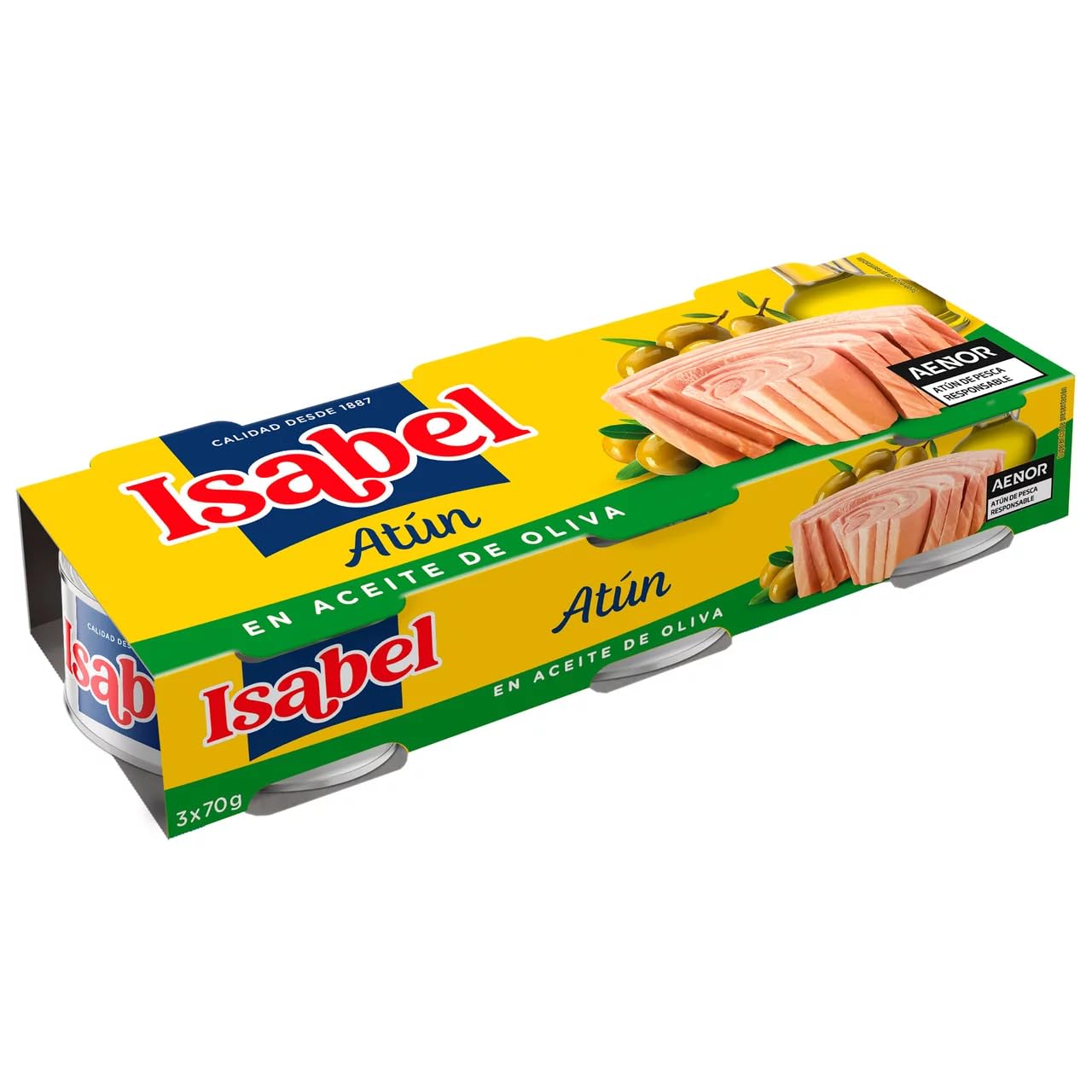 ISABEL Thunfisch in Olivenöl 9er-Pack x 52 g.