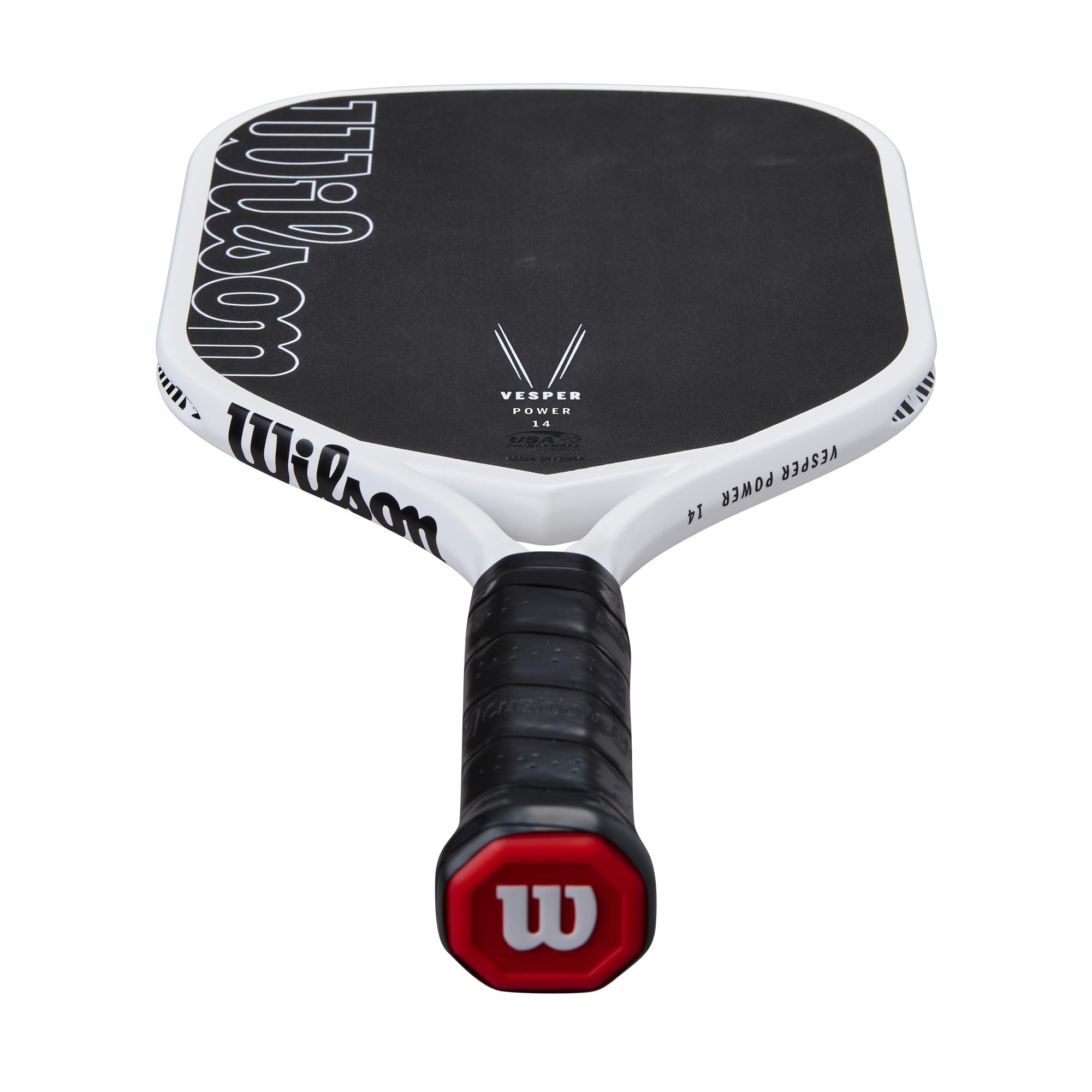 Wilson Vesper Power 14 Pickleball Paddle - Black/White, Grip Size