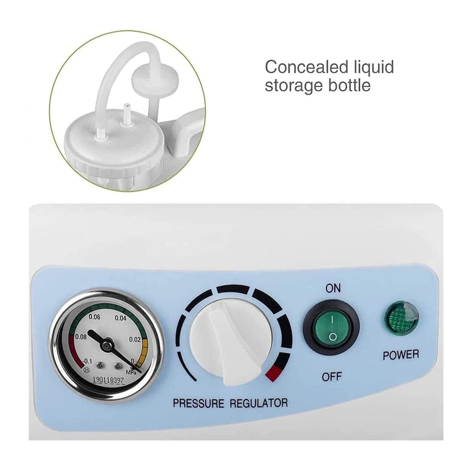 Aspiratore per Muco Elettrico Portatile - Apparecchio per Aspirazione Secrezioni con Serbatoio Rimovibile 1000ml, Sicurezza Automatica e Funzionamento Silenzioso per Casa ed Emergenza