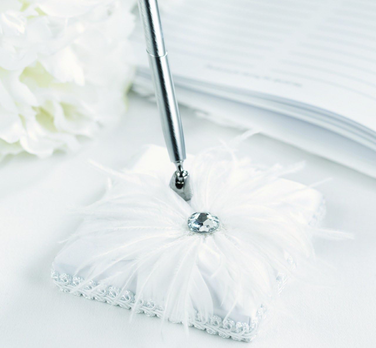 Hortense B. Hewitt Wedding Accessories Feathered Flair Pen Set