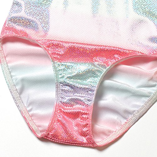 Girls Swimsuits Unicorn Bathing Suits One Piece Kid Rainbow Swimwear Blue Teen 10-11 Years #TOP3