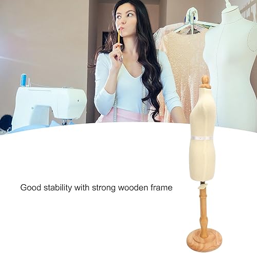 Miniatura 4 de Lybunair Forma de vestido femenino flexible, círculo trasero y maniquí de costura, altura corporal de 10.8 pulgadas, espuma pinable para diseño de