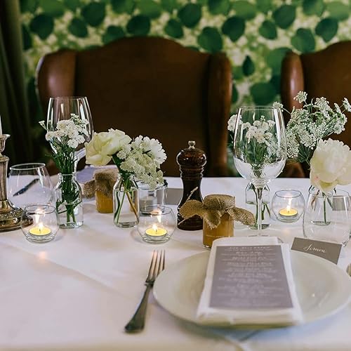 Vista 11 de Volens - Portavelas de vidrio de mercurio (12 unidades), color dorado