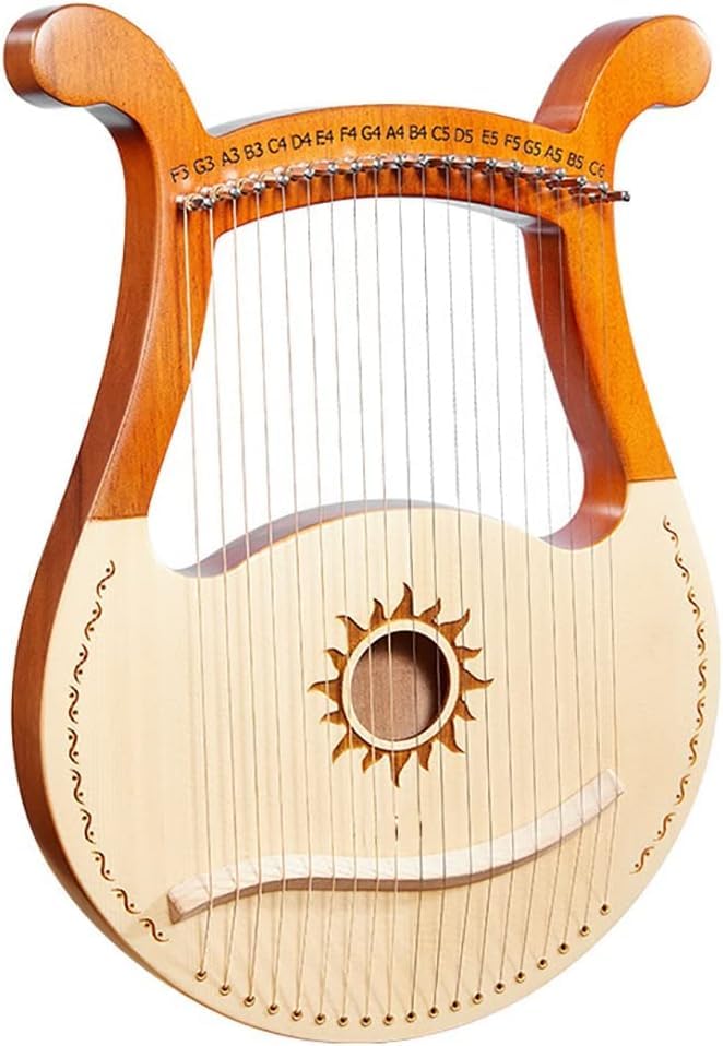 Harpe Lyre 19 Cordes en Bois Cadeau Idéal Débutant Musique