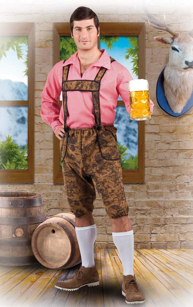 Boland 85371 – kostium dla dorosłych Werner, męski, wielokolorowy, 54/56, Oktoberfest, piwo, Boże Narodzenie, Bawaria, impreza tematyczna, karnawał