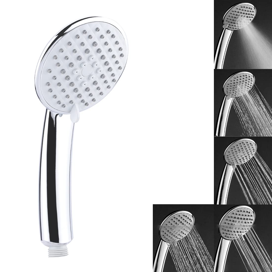 ALTON SHR20765 ABS 5-Function Hand Shower with 1.5 Meter Flexible Tube and Wall Hook, Chrome Finish (Hand Shower Only, Silver) (B0B14QXKXS) Amazon Price History, Amazon Price Tracker