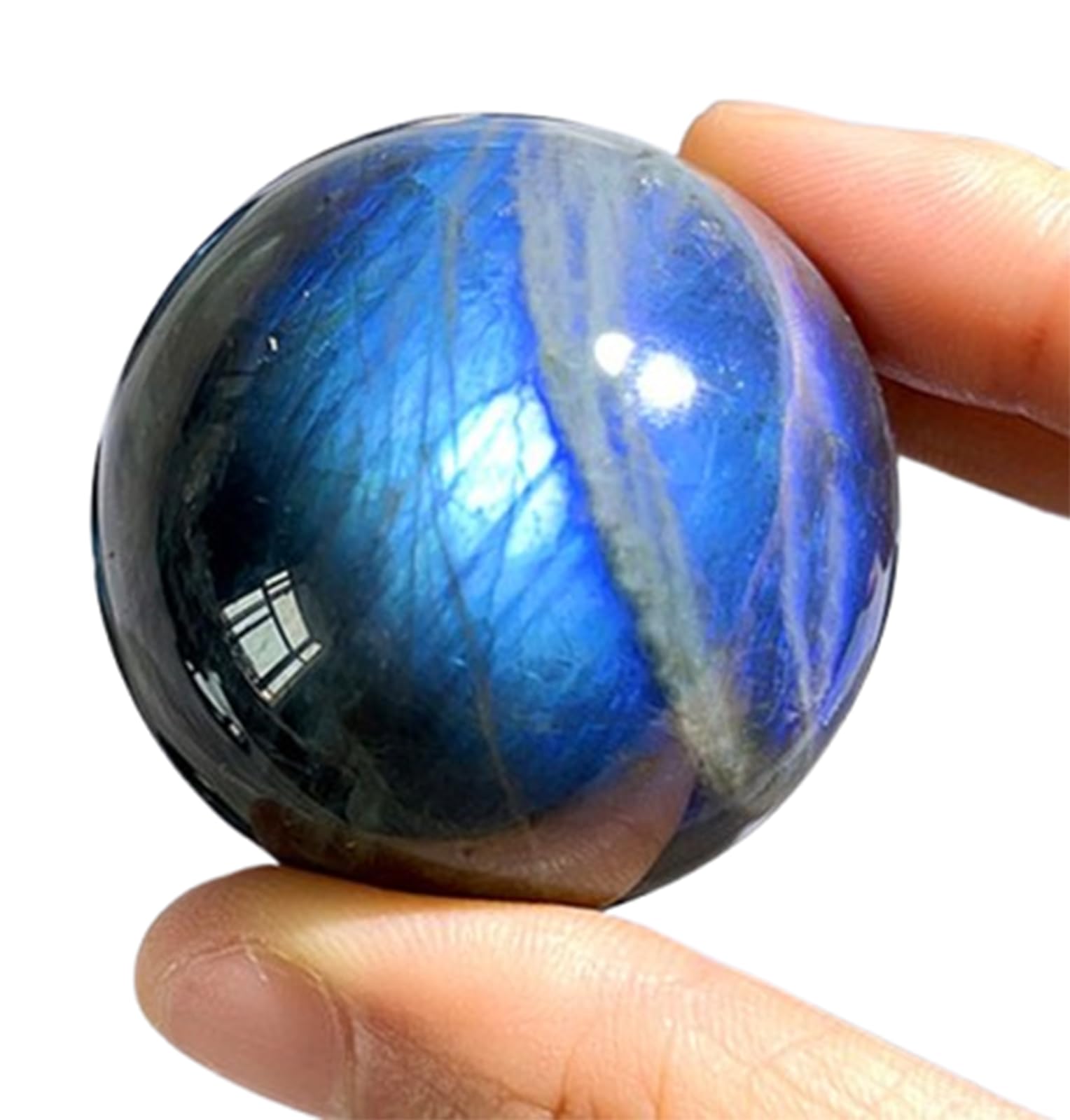 kryształowa kula, Polerowana kula wróżbiarska z kamieni szlachetnych do jogi i medytacji Feng Shui, 7~8 cm(9~10cm)