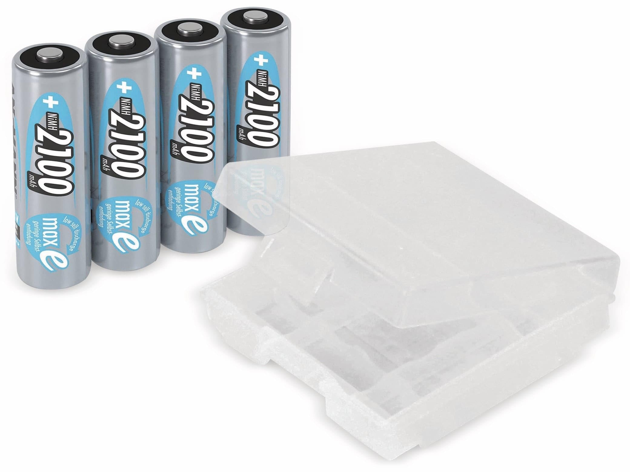Carson 500609042 Akku-Set Mignon/AA, 1,2 V, 2100 mAh (4 Stück)