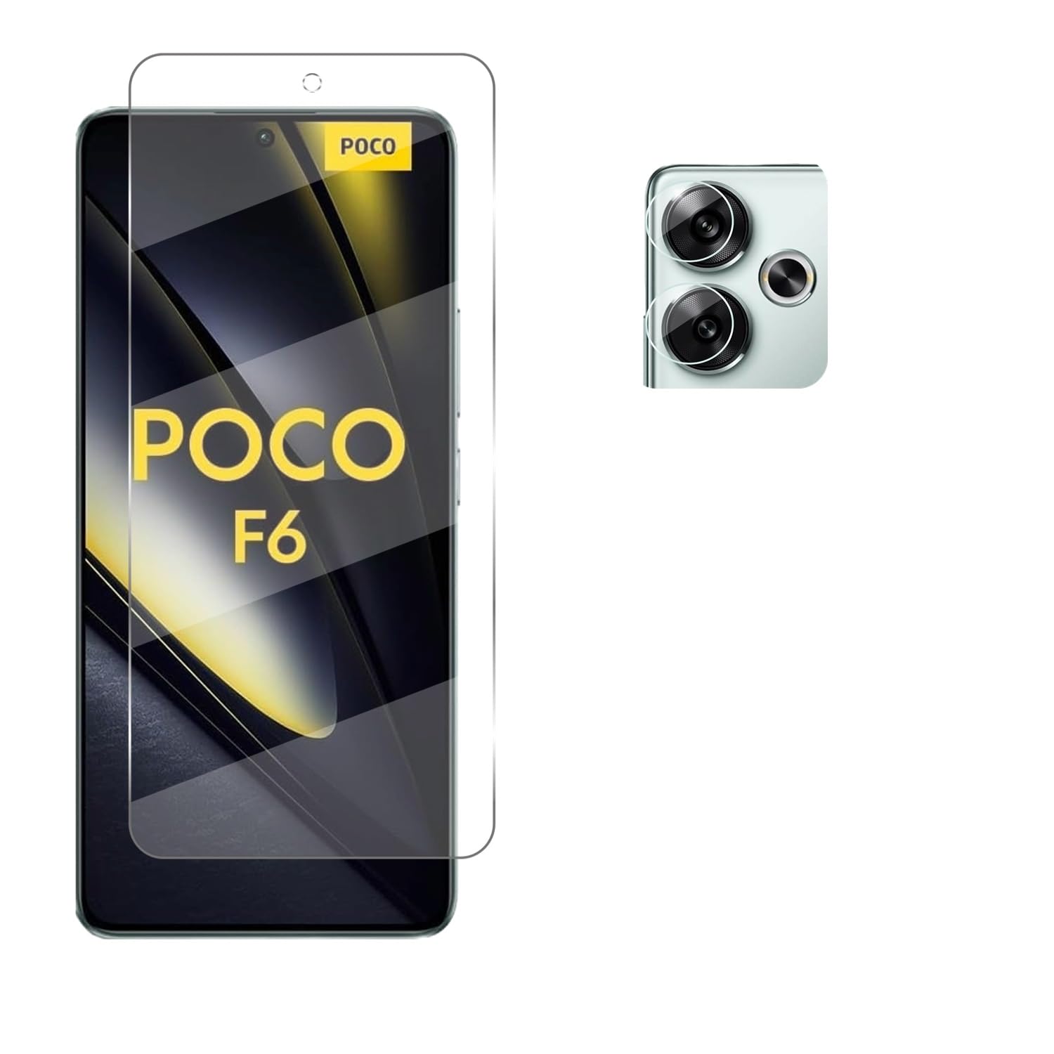KTCOO 2in1 Combo Unbreakable Camera Lens Nano Glass + Front Guard Screen Protector for Poco F6 5G Anti Scratch Flexible Screen Guard HD Clear (B0DFH62462) Amazon Price History, Amazon Price Tracker