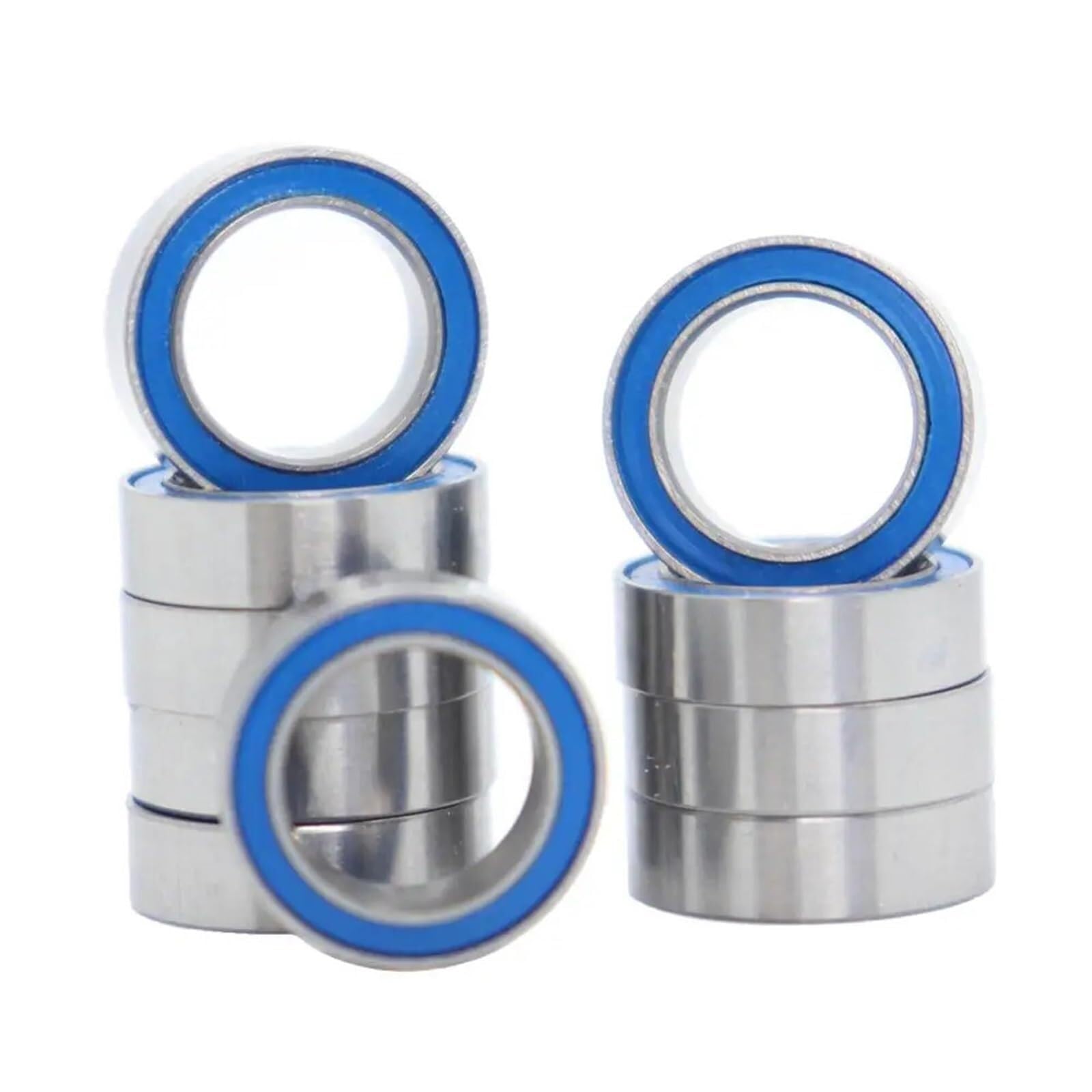Industrial Shaft Bearings, MR128RS Bearing ABEC-3 8 * 12 3.5Mm Miniature MR128-2RS Ball Bearings RS MR128 2RS with Blue Sealed L-1280DD 10Pcs