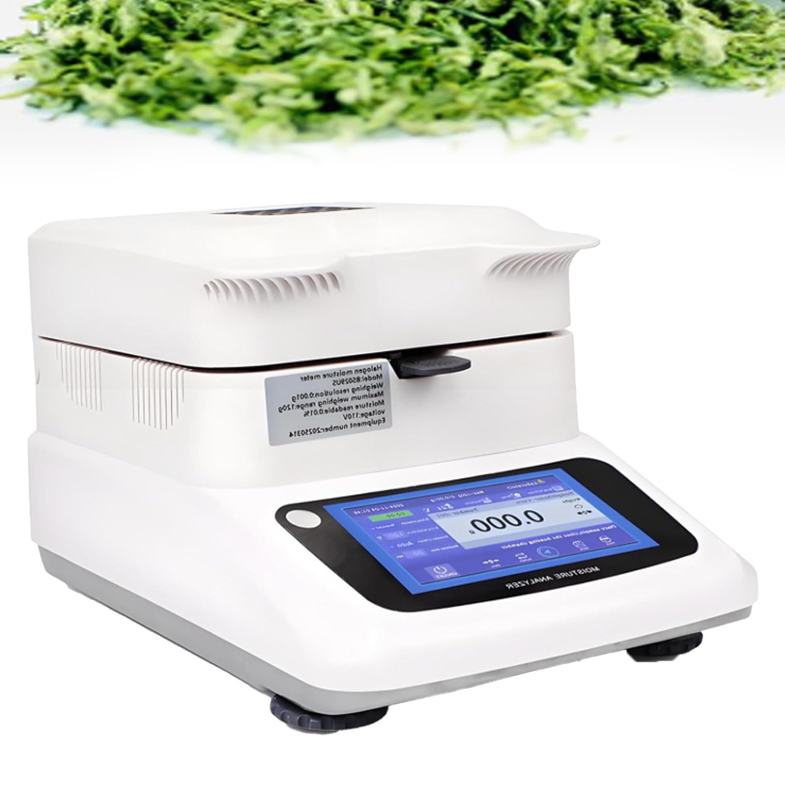 Pvxa Professional Halogen Moisture Analyzer, Intelligent Moisture Analyzer, Interface Water Content Test, 40℃-180℃ Rapid Heating & Drying 0.005g