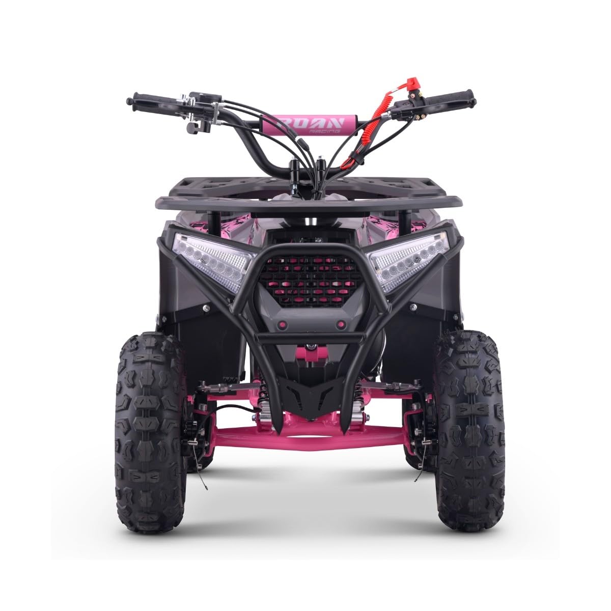 Mini Quad I-Bull Benzina 49cc, Tipo ATV per bambini, Rosa, (Miscela di benzina) bambini dai 4 ai 10 anni