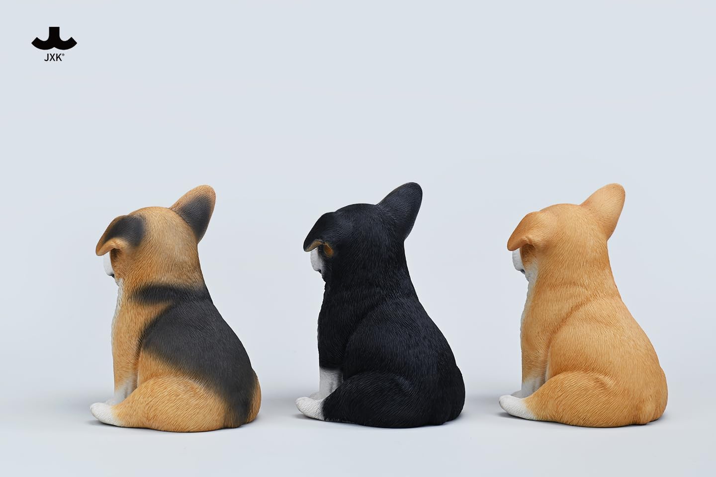 JXK Corgi Statue for Home Decor, Durable Polyresin with Intricate Details, Corgi Sculpture Gift for Dog Lovers