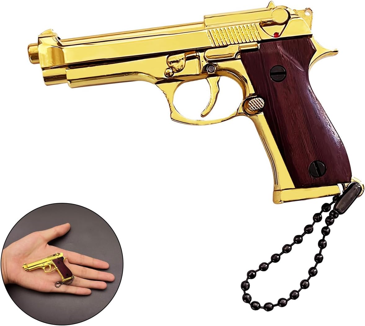 Mini Gun Keychain,Decorative Tiny Keychains Gift