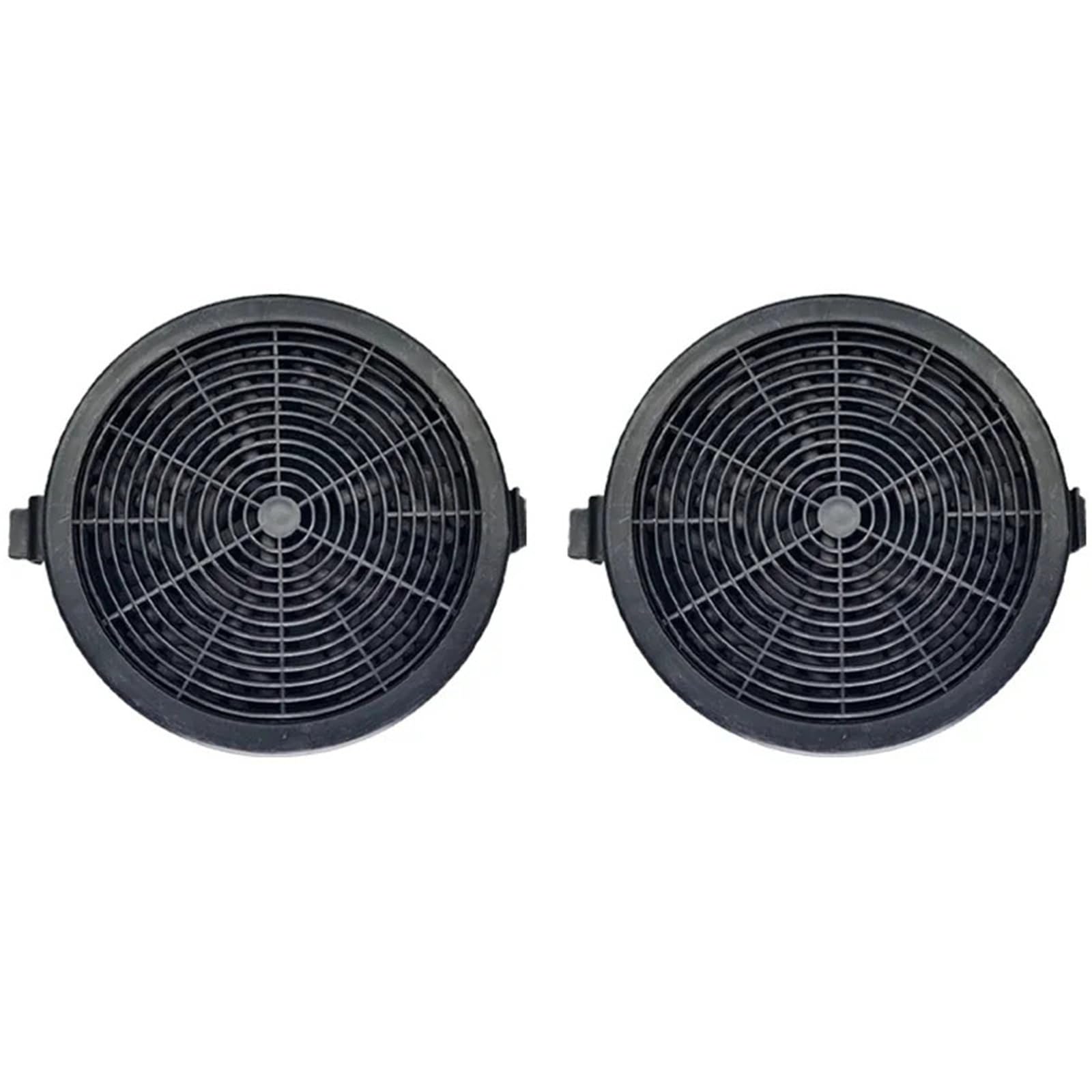 Compatible con filtro de carbón activado for campana extractora de 114x114x20mm, 2 unidades