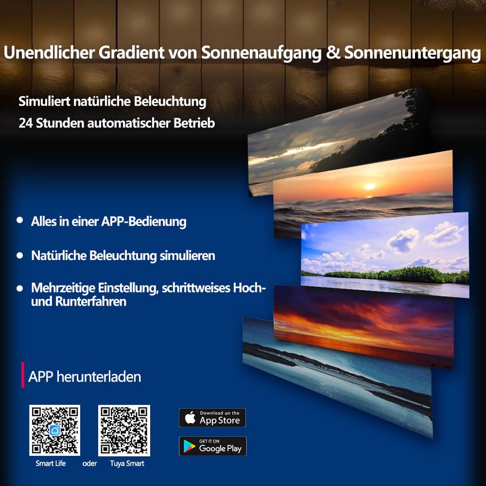 PopBloom Hertz75 LED Aquarium Light WiFi Reef Lampe Aquarium Beleuchtung Led Meerwasser Led für Aquarium Led Lampe Marine Reef 80-100cm Tank (1 H75 mit Armmontagesatz)
