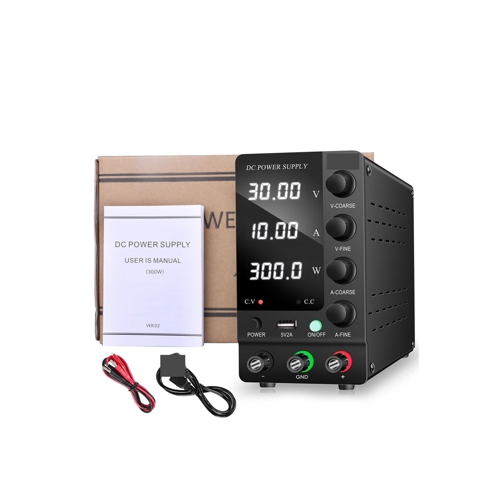 Zasilacz prądu stałego, Regulowany Cyfrowy Zasilacz Laboratoryjny Regulator Napięcia 30 V 60 5A 120 3A Naprawa AC Na DC(32V6A SPS-C3206)