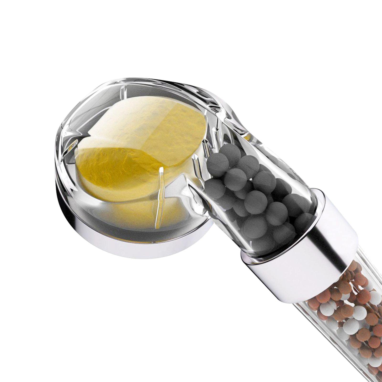 Spruzzatore Manuale Ad Alta Pressione con Filtro per Acqua Secca, Migliora L'erogazione dell'Acqua in Bagno Grazie al Filtro Erogatore, con 3 cartucce, 22 cm