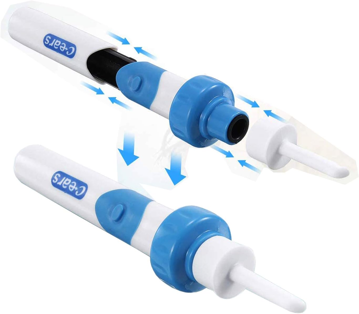 Ear Vacuum Wax Remover, Ear Wax Removal Kit, Ear Wax Vacuum for People of All Ages, Ear Vacuum Cleaner Easy Earwax Remover Soft Prevent Ear-Pick Clean Tools Set