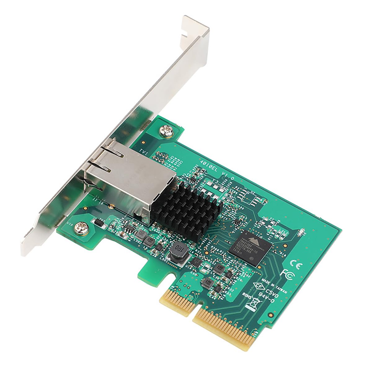 Scheda di rete Ethernet PCIe X4 a 10G RJ45 per desktop e server, PCI Express 2.0 x4 10G/5G/2.5G/1G/100M RJ45 Adapter - 10 Gigabit LAN NIC con Jumbo Frame & Link Aggregation Support